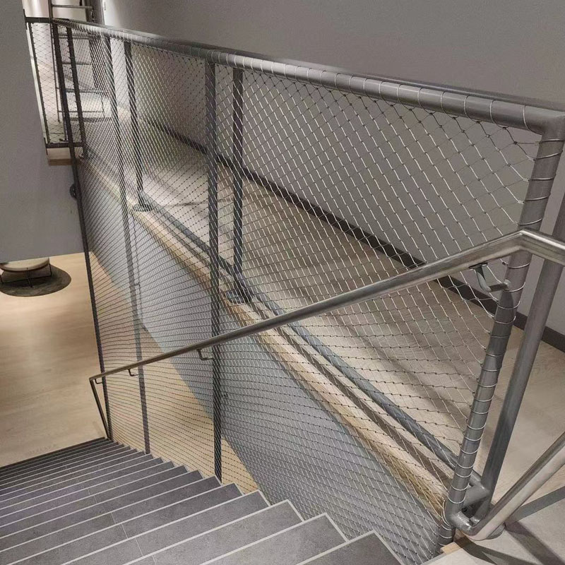 Stainless Wire Ss316 - X Cenderung Jaring Pengaman Balkon -