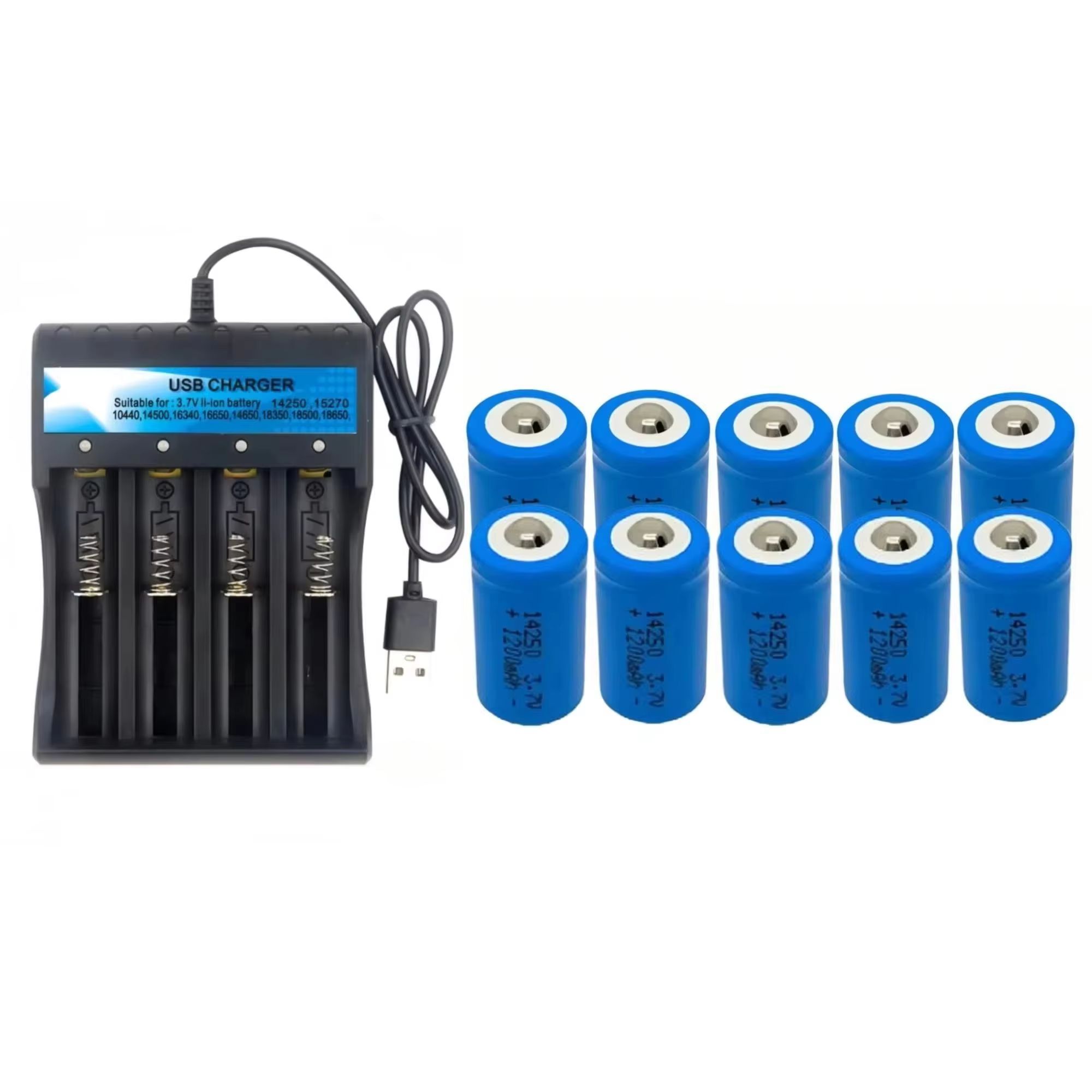 10 Buah Baterai Lithium 14250  - Quick Vape ulasan dan harga