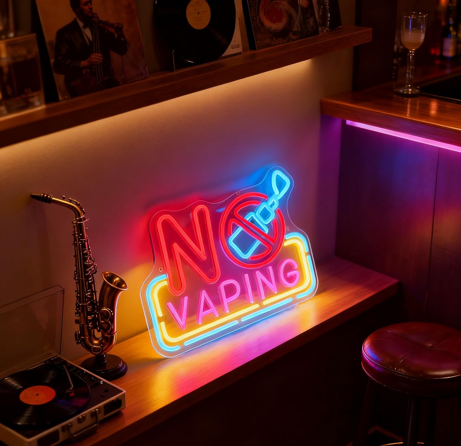 Lampu Neon LED Tanpa Vaping, D - Vape Decoration ulasan dan harga