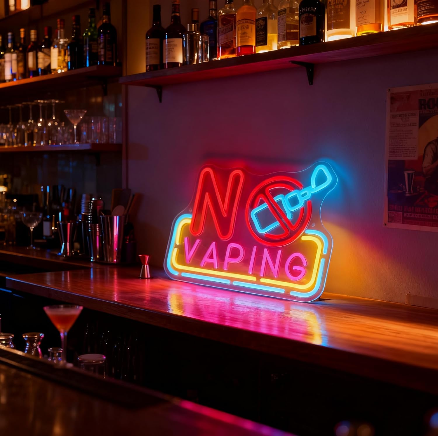 Lampu Neon LED Tanpa Vaping, D - Vape Decoration ulasan dan harga
