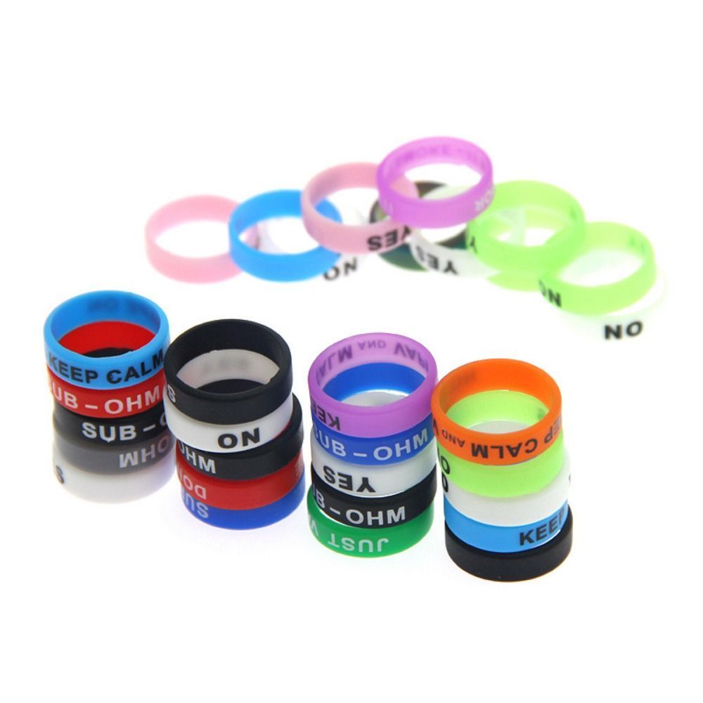 10 buah anti-selip tongkat pan - Vape Band Silicone ulasan dan harga