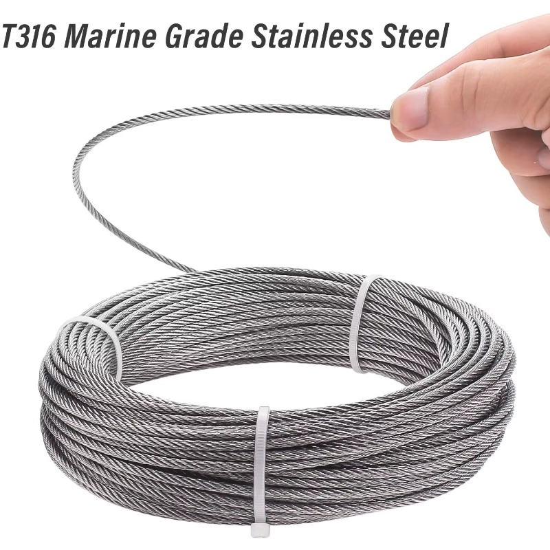 Kawat Baja 7X19 Diameter 3.18m - Stainless Wire Ss316 ulasan dan harga